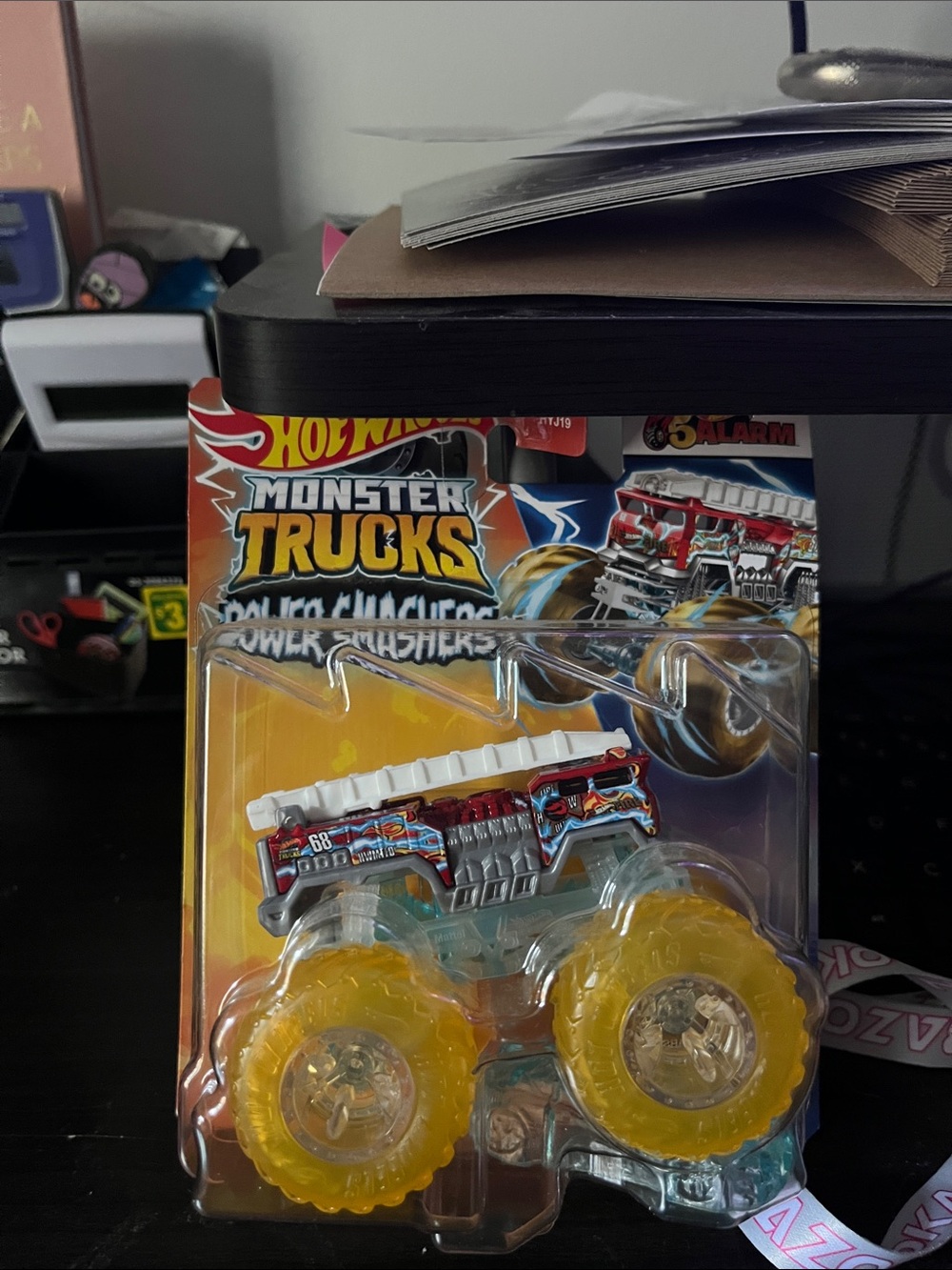 Hot Wheels Monster Trucks Power Smasher Toy - Yellow Wheels